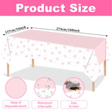 161PCs Pink Bow Party Supplies Pink Coquette Plates Napkins Cups