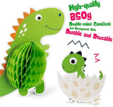 12 Pieces Dinosaur Party Honeycomb Centerpieces Table Decorations
