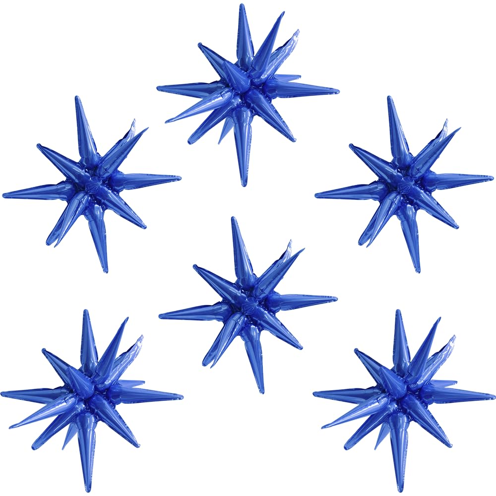 4D Explosion Burst Balloon With Integrated 14 Pointed One-Piece Star