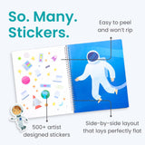 CUPKIN Outer Space Sticker Book for Kids 2-4, 500+ Kids Stickers 12