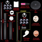 4 Set Rose Gold Balloon Centerpiece for Table Balloons Stand Kit for