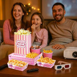 Pink Movie Night Party Supplies 24 Snack Boxes 12 Food Trays 12