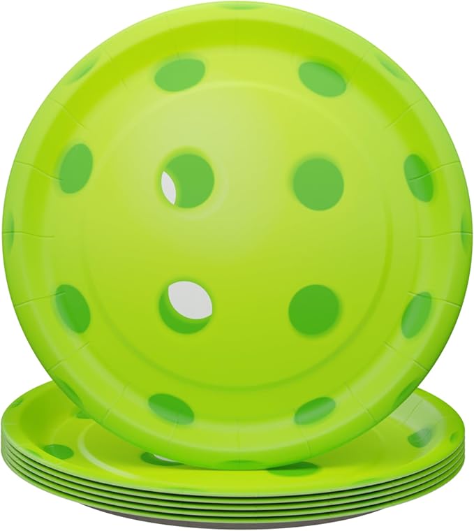 Blue Orchards Pickleball Party Plates and Napkins (52 Pieces for 16