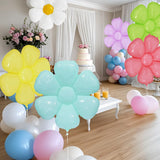 4D Floatable White Daisy Balloons White Flower Balloons Fairy Floral