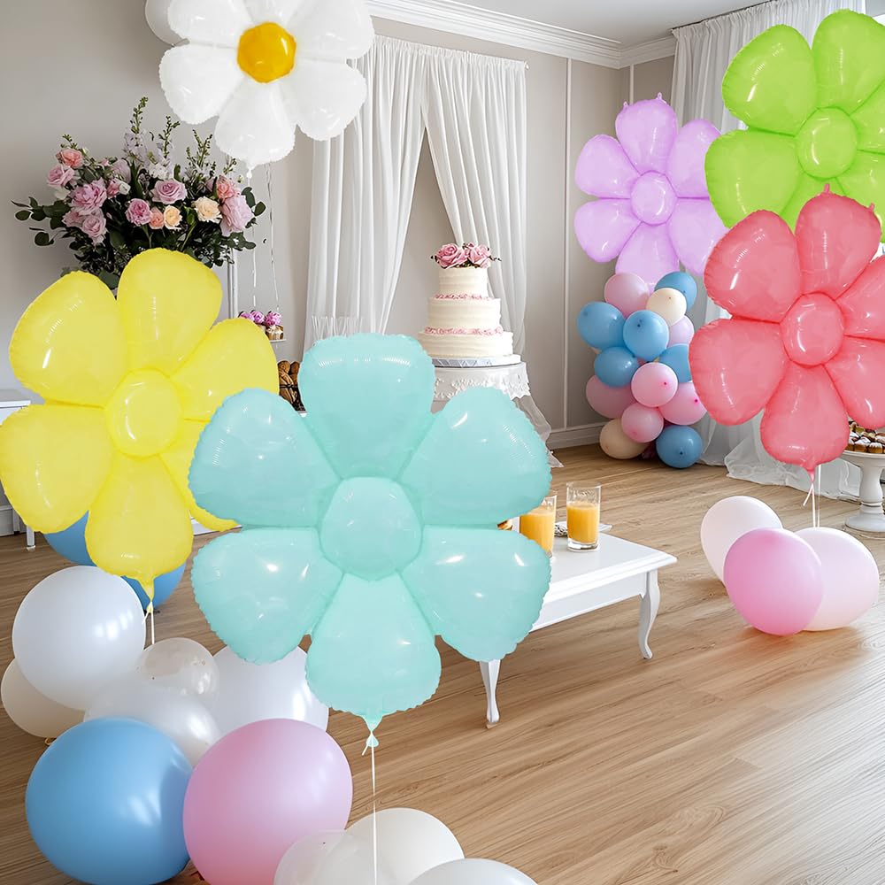 Flotable Daisy Flower Balloon Pastel Macaron Daisies Party Supplies