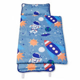 EVERYDAY KIDS Nap Mat w/Removable Pillow -Outer Space Adventures-