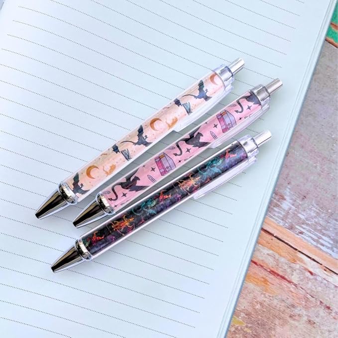 8PC Fantasy Dragon Pens Mystical Gothic Magical Mythical Wizard Sword
