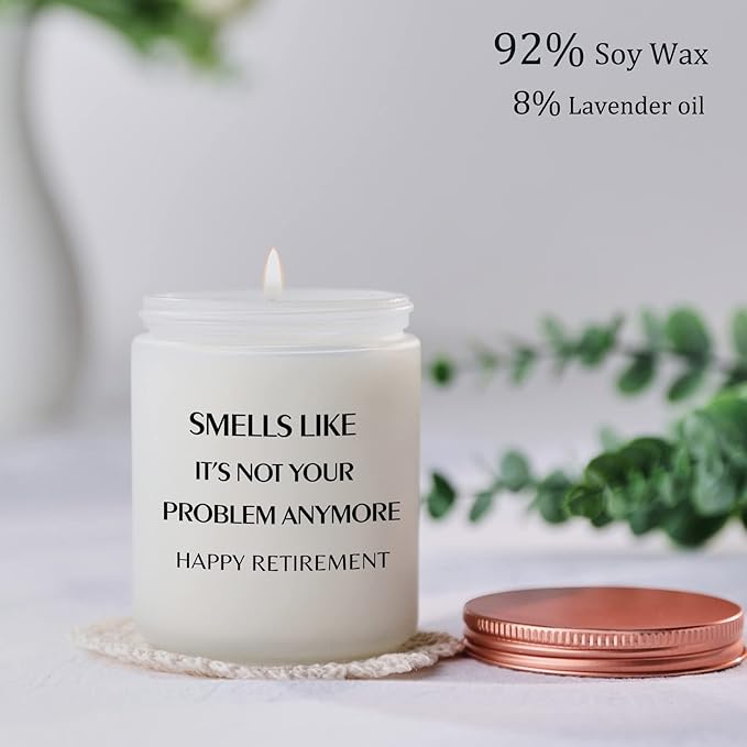 Retirement Gifts for Women Men Best Happy Retirement 2024 Candles