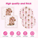 Cowgirl Birthday Party Decorations, 41Pcs Coquette Bow Cowgirl Paper