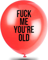 Rude Balloons™ | Funny Abusive Birthday Party Decoration | Pack of 12