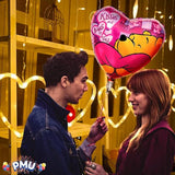 10Pcs 18 Inch Red Heart Balloons Valentine's Day Heart Shape Foil