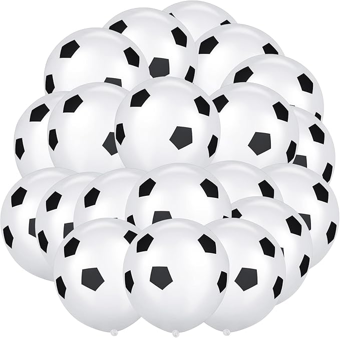 Ainiv 20 PCS Soccer Balloons, Football Theme Party Supplies Balloons,