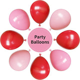 Red and Pink Balloons, Valentines Balloons, 67pcs 12 Inch Pink and
