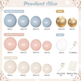Gender Reveal Balloon Garland Arch Kit 126Pcs Pink Blue Sand White