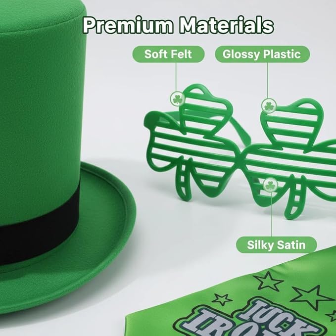 St Patricks Day 7Pcs Set St.Patricks Day Decorations Custom Set