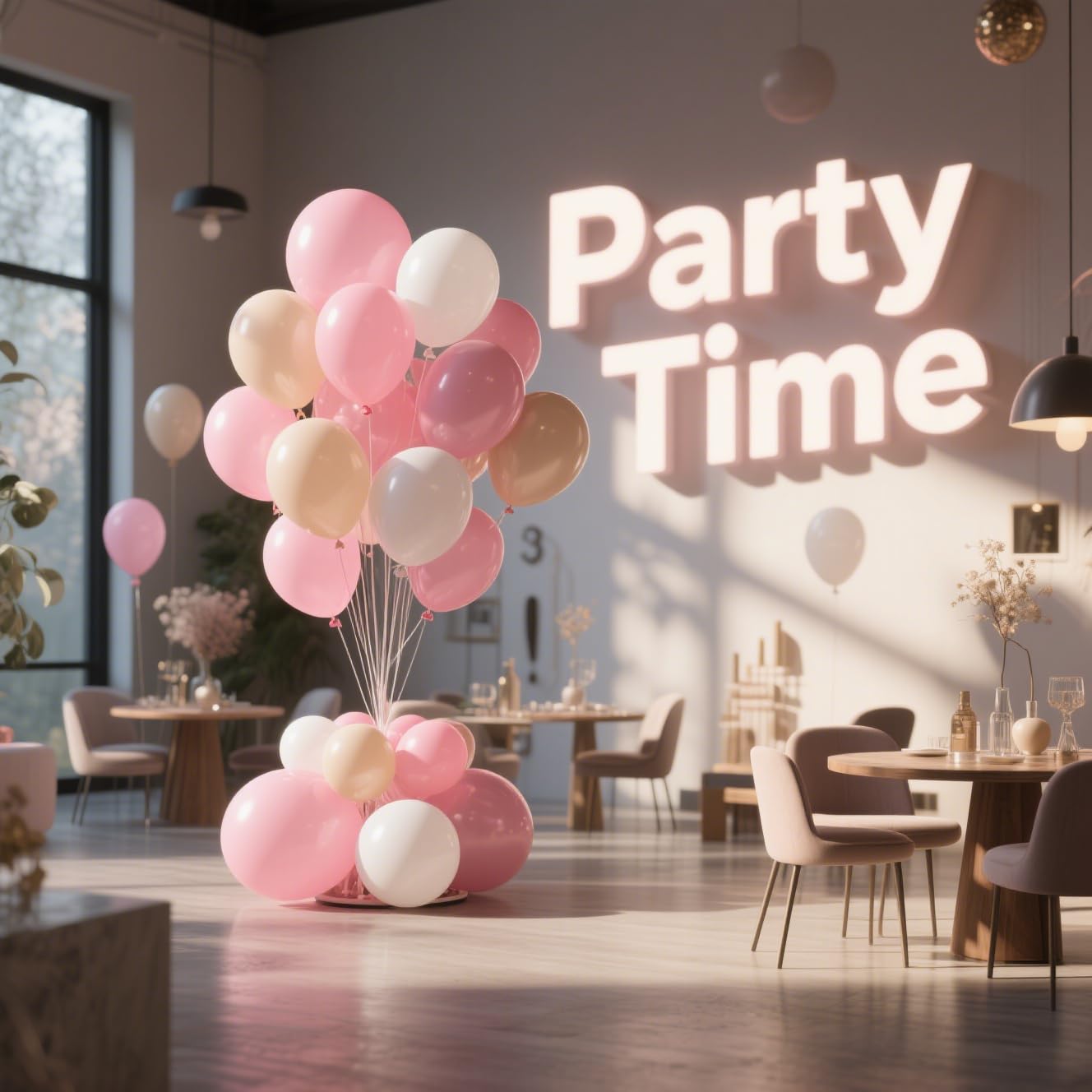 DRWKAY Pink Balloons 100 Pack, 12 Inch Latex Helium Pink Balloons