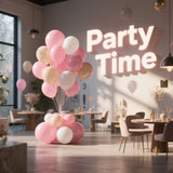 DRWKAY Pink Balloons 100 Pack, 12 Inch Latex Helium Pink Balloons