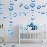 Transparent Bubble Garlands Mermaid Party Decoration Colored Blue #3