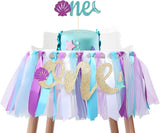 Mermaid Skirt For 1st Birthday Party Supplies For Highchair Tutu