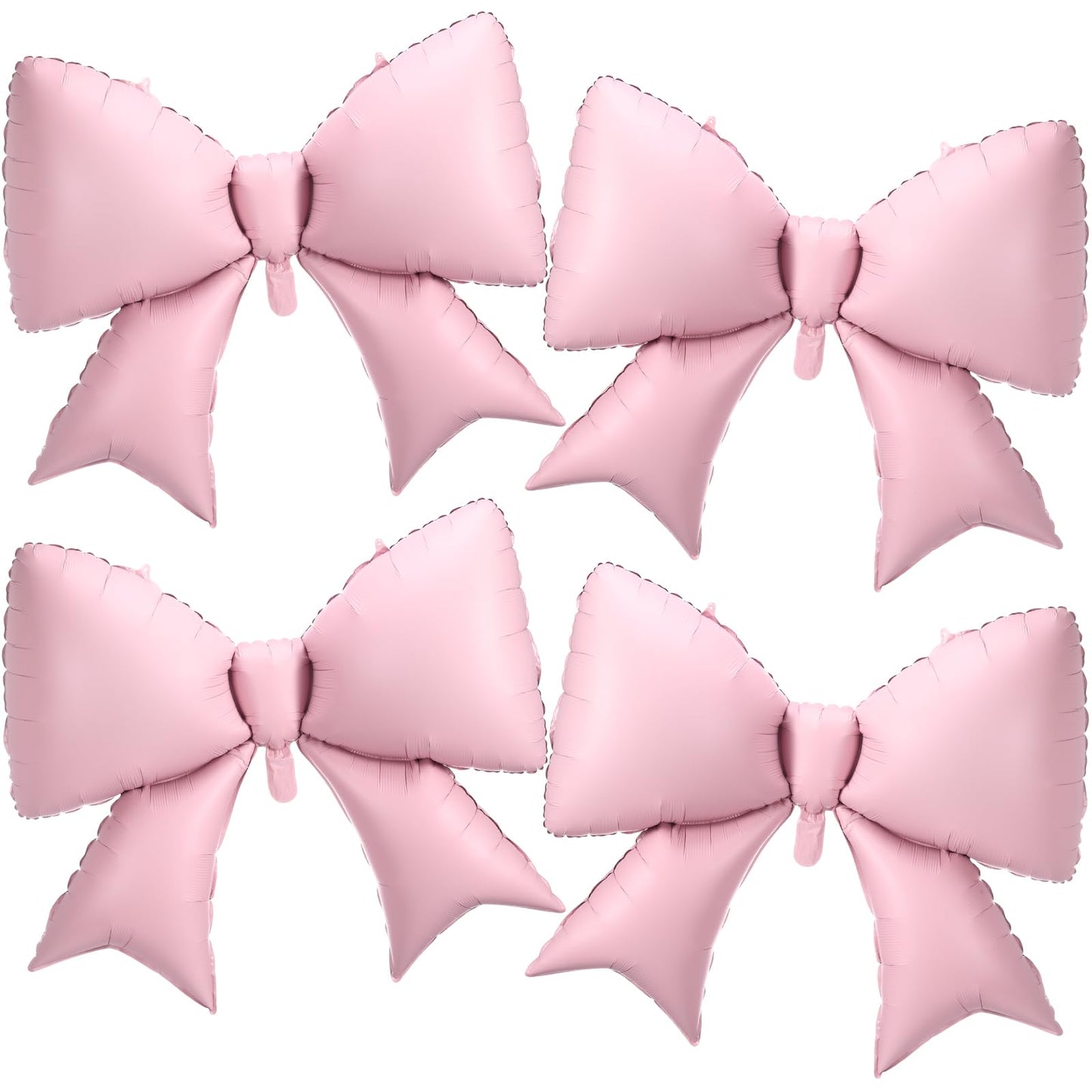 Simgoing 4 Pcs 39 Inch Jumbo Pink Bow Balloons Giant Bow Balloons