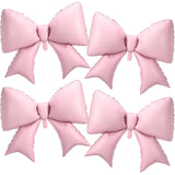 Simgoing 4 Pcs 39 Inch Jumbo Pink Bow Balloons Giant Bow Balloons