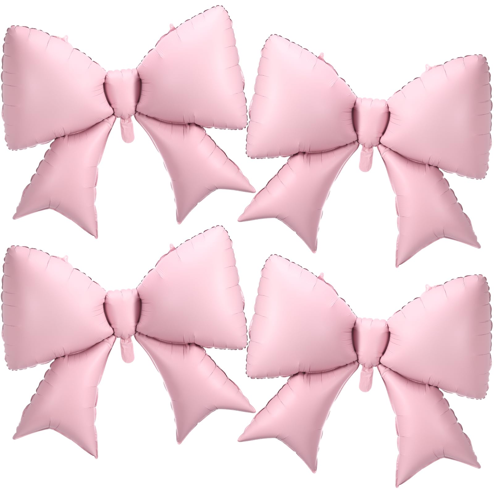Simgoing 4 Pcs 39 Inch Jumbo Pink Bow Balloons Giant Bow Balloons