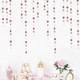 Rose-Gold Pink-White Party Decorations Paper-Garland - 52Ft