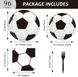 Serves 24 Soccer Birthday Party Plates Napkins Soccer Party Supplies