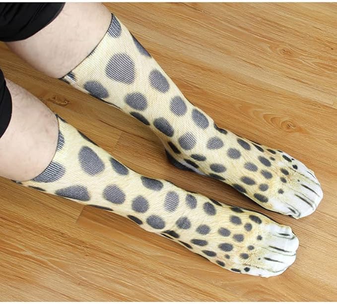 FreeNFond Funny Animal Paw Socks Gag Gifts for White Elephant Gift #4