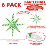 Green White Christmas Balloon Winter Holiday Happy New Year Xmas Eve
