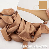PartyWoo Nude Balloons 50 pcs 12 Inch Beige Apricot Cream Boho Latex