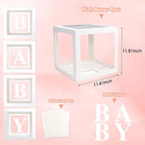 Baby Boxes with Letters for Baby Shower Gender Reveal Decorations