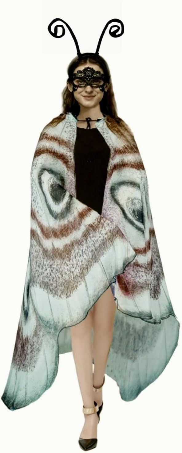 Halloween Butterfly Wings Costume for Womens Moth Wings Butterfly