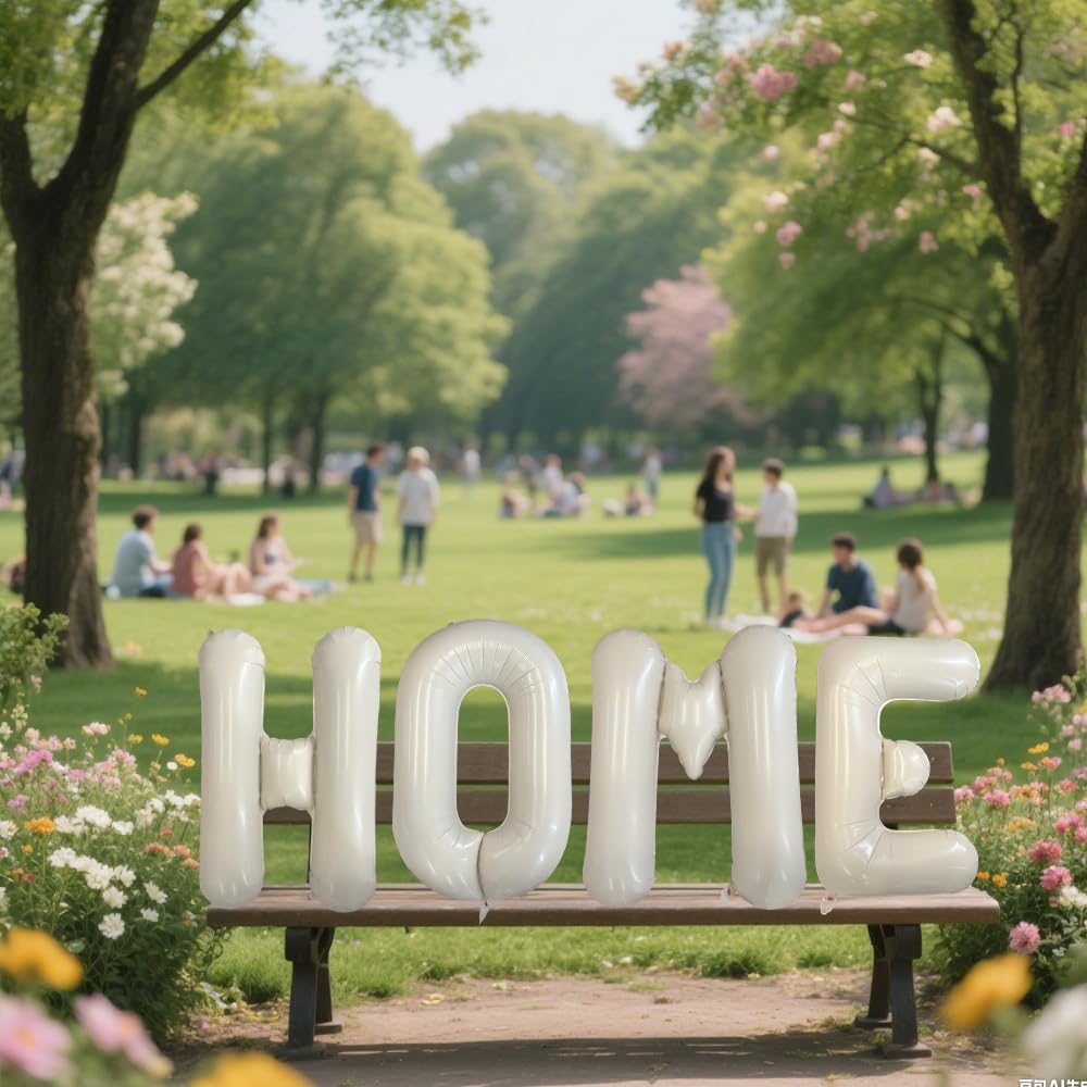 LAOREI 40 Inch HOME Letter Balloon - Housewarming Party Decorations