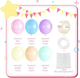 Pastel Balloons, 12 Inch 60 Pcs Pastel Rainbow Balloons Assorted