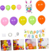 Easter Party Decorations Balloon Set Hanging Bunting and Banner