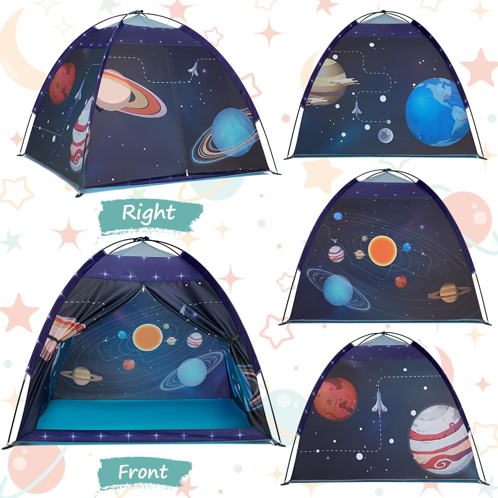 Mnagant Space World Play Tent-Kids Galaxy Dome Playhouse for Boys and