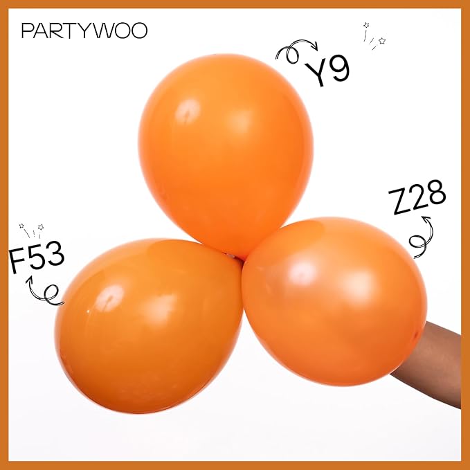 PartyWoo Burnt Orange Balloons 50pcs 12 Inch Terracotta Rust Fall