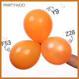 PartyWoo Burnt Orange Balloons 50pcs 12 Inch Terracotta Rust Fall