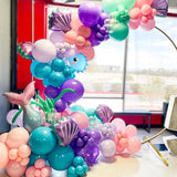 Mermaid Balloon Garland Kit 125pcs Under The Sea Balloons Mermaid