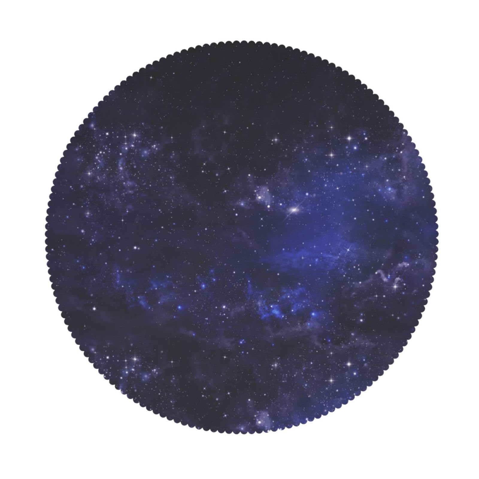 Galaxy Universe Round Tablecloth 60 Inch Starry Night Sky