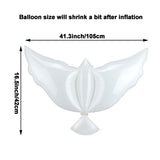 Sumind 4 Pieces Peace Dove Balloons White Memorial Balloons Pigeon
