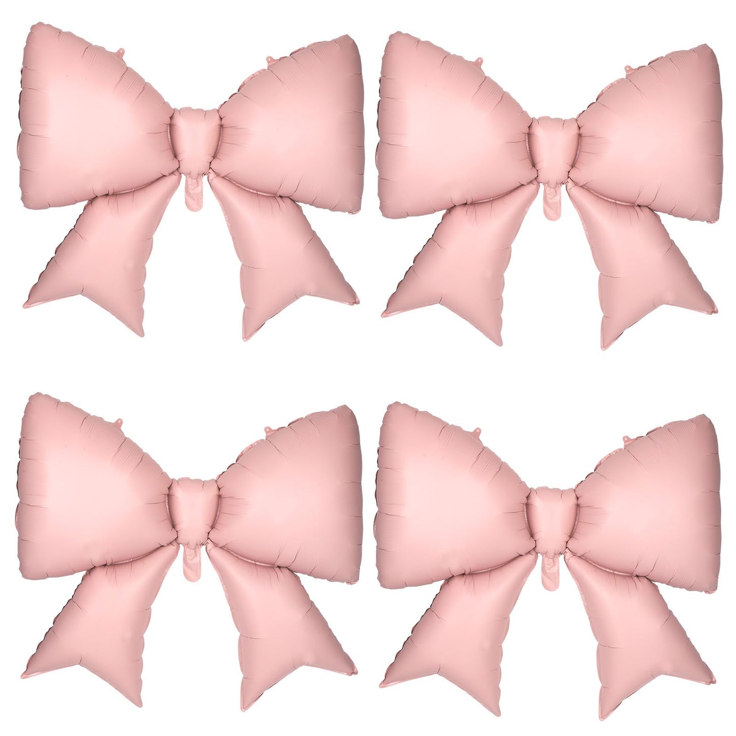 4Pcs Giant Bow Balloons, 97.5cm/38in Big Elegant Coquette Theme Pink