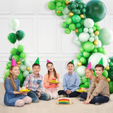 St Patricks Day Balloon Arch Garland Kit 131PCS Green Balloon Arch