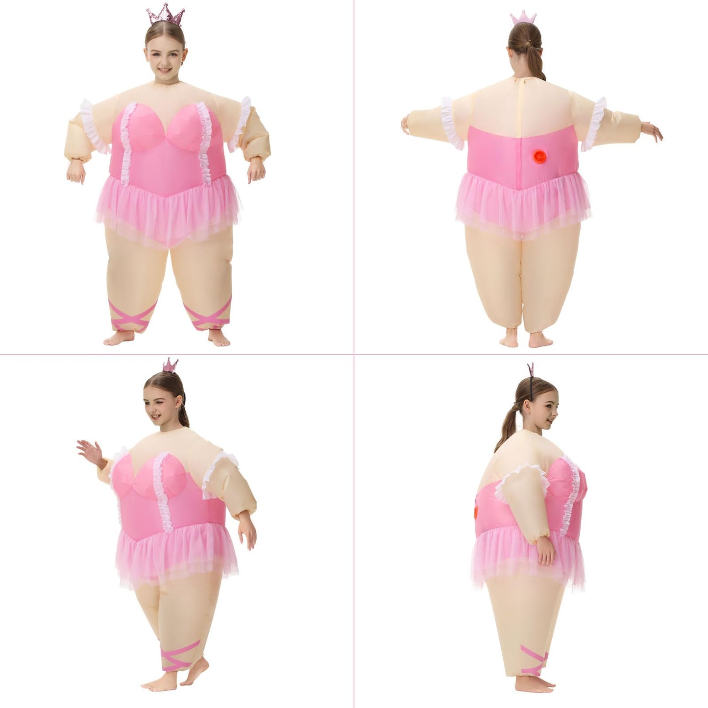 Poptrend Inflatable Ballet Costumes for Kids Funny Halloween Blow up