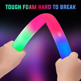 SHQDD 100 Pack LED Glow Sticks for Wedding, Bulk Foam Glow Sticks with
