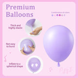 61pcs Pink and Purple Balloons, 12 Inch Purple Pink Confetti
