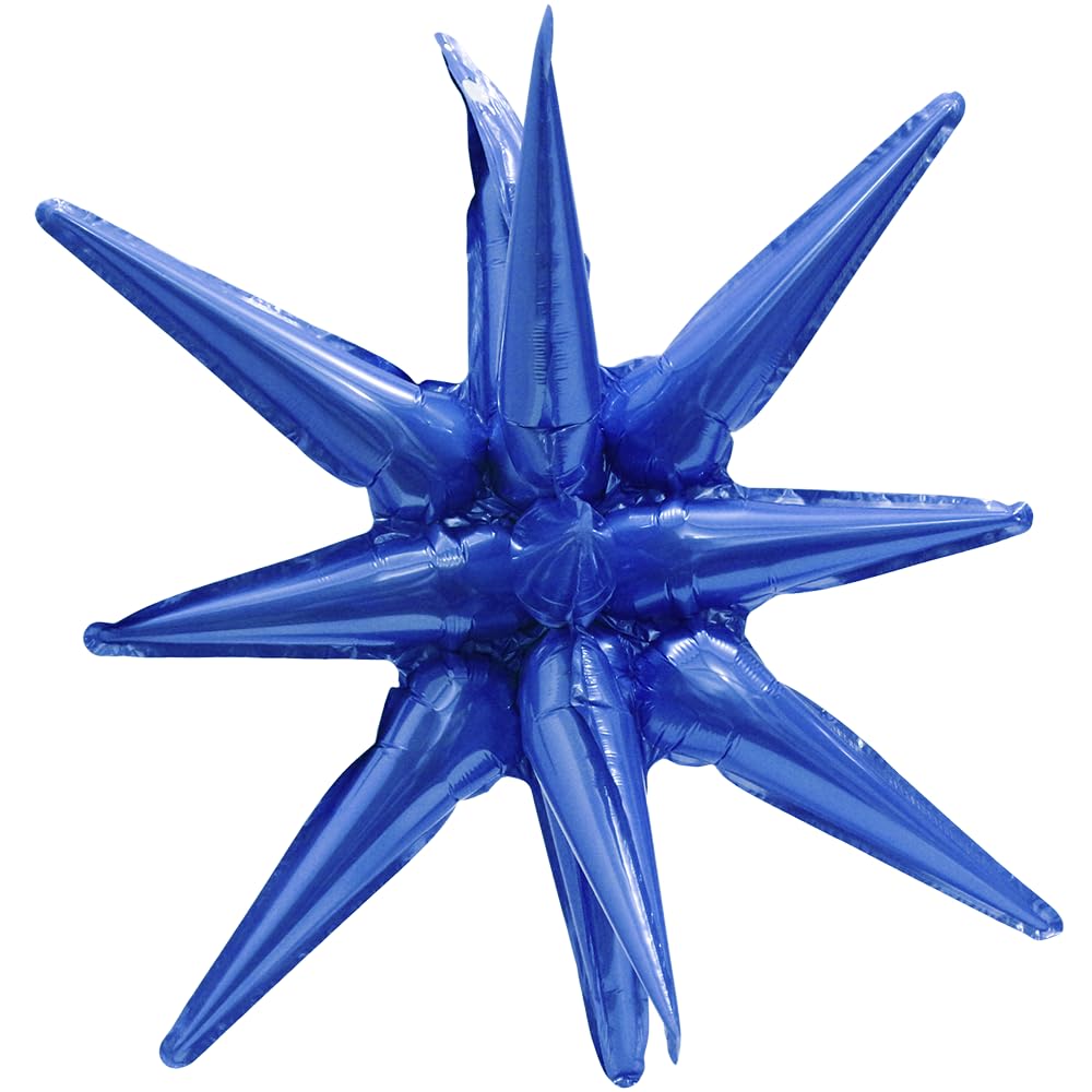 4D Explosion Burst Balloon With Integrated 14 Pointed One-Piece Star