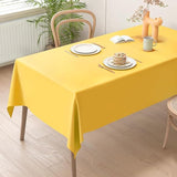 4 Packaging Yellow Plastic Tablecloth, 54 inch x108 inch Rectangular