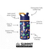 Simple Modern Kids Summit Water Bottle with Straw Lid | 14oz Stainless